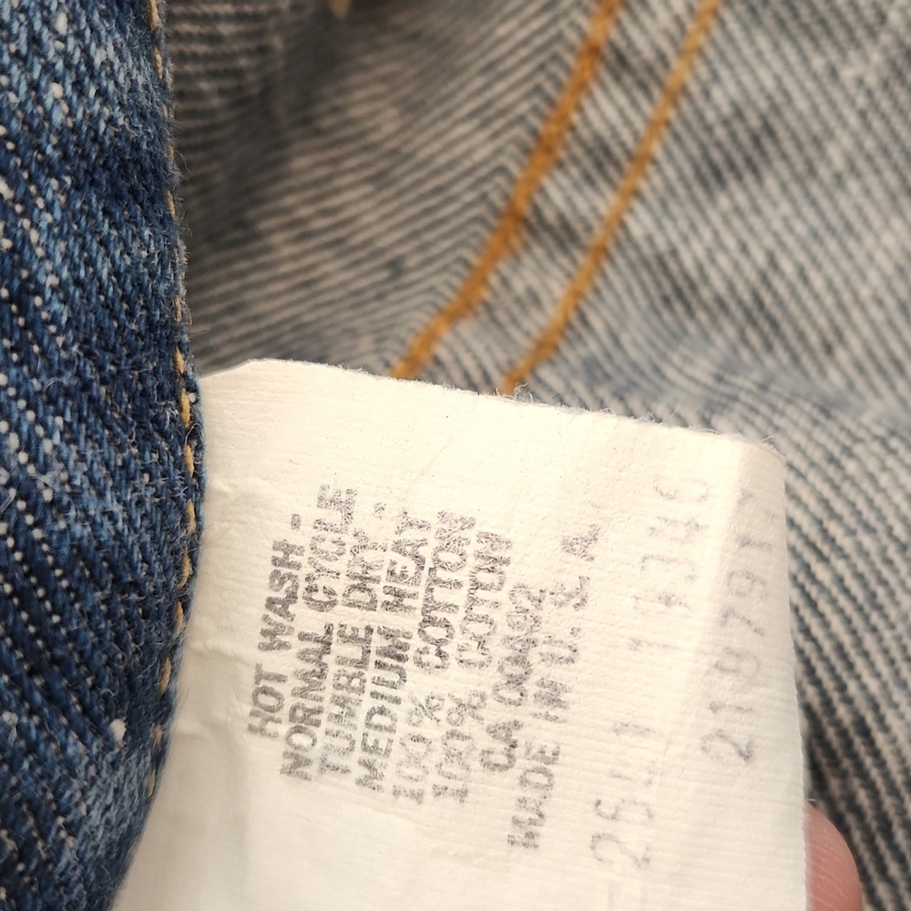 Vintage 1970s Lee‎ Sanfor Set Denim Jacket Patched - Picture 6 of 9